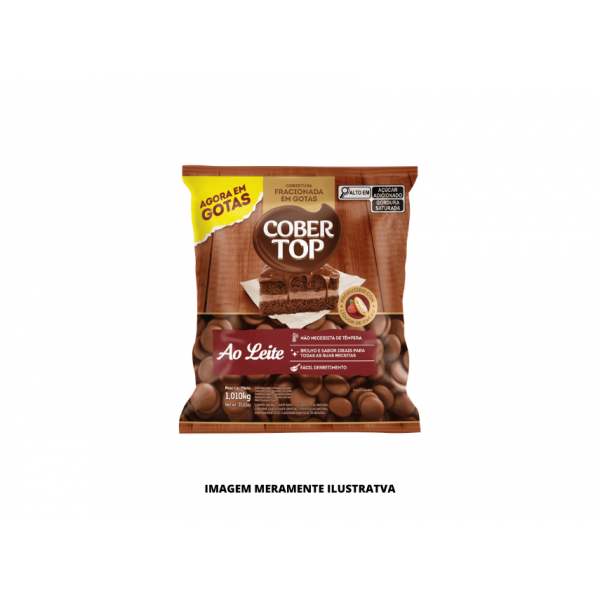COBERTURA - COBERTOP - 1,010KG GOTAS AO LEITE